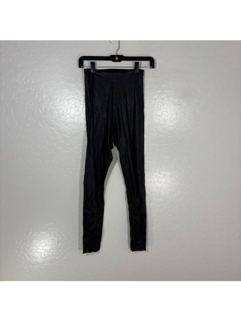 Commando Leggings Womens S Black Faux Leather High Rise Ankle Shaping Pants